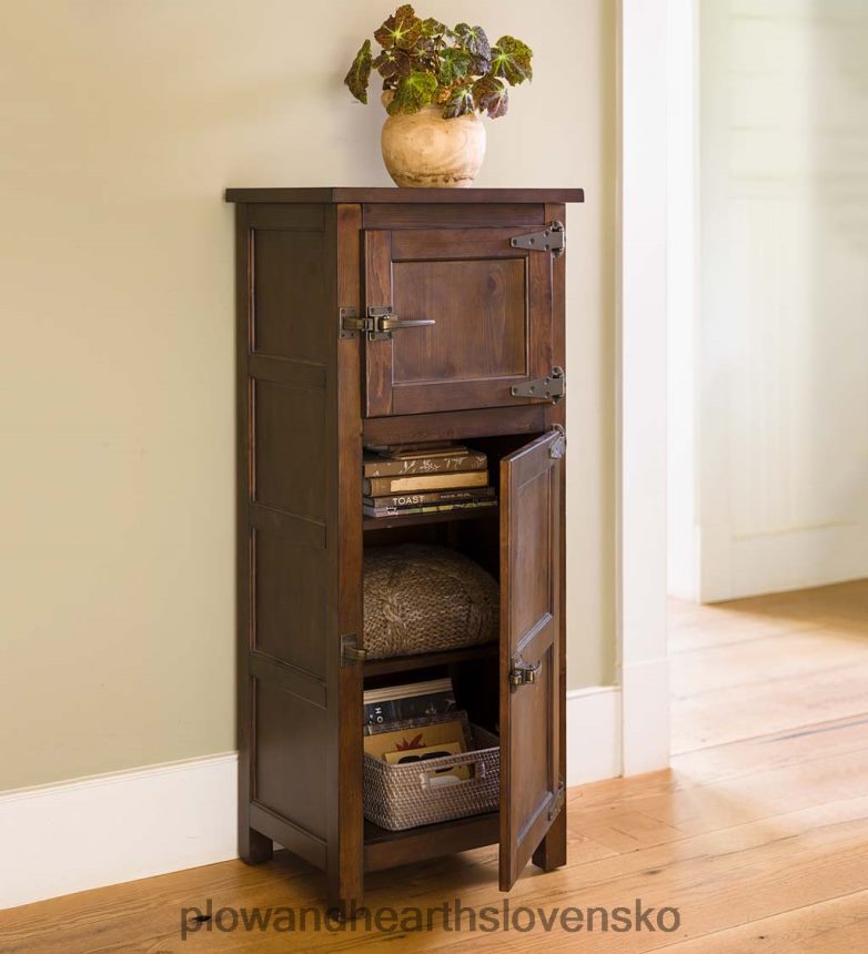 Plow & Hearth portlandský ľadový box drevená želé skrinka s replikou hardvéru 6P208P2077 nábytok