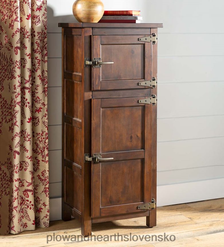 Plow & Hearth portlandský ľadový box drevená želé skrinka s replikou hardvéru 6P208P2077 nábytok