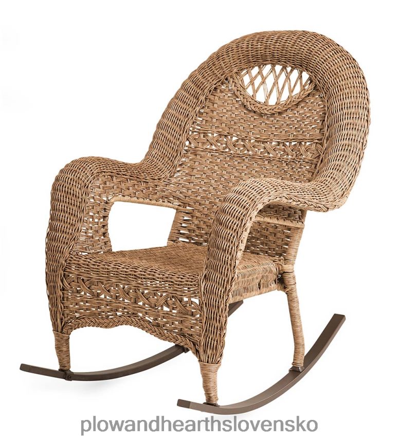 Plow & Hearth prospect hill prútené hojdacie kreslo - naplavené drevo 6P208P3262 nábytok