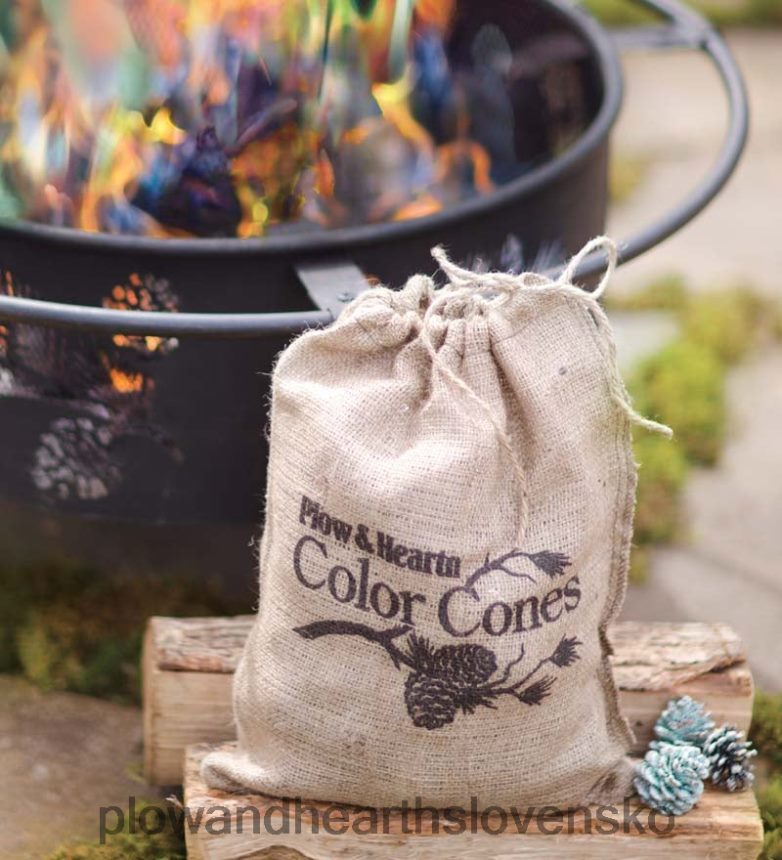 Plow & Hearth farebné kužele krbu meniace farbu 6P208P2708 sezónne a darčeky