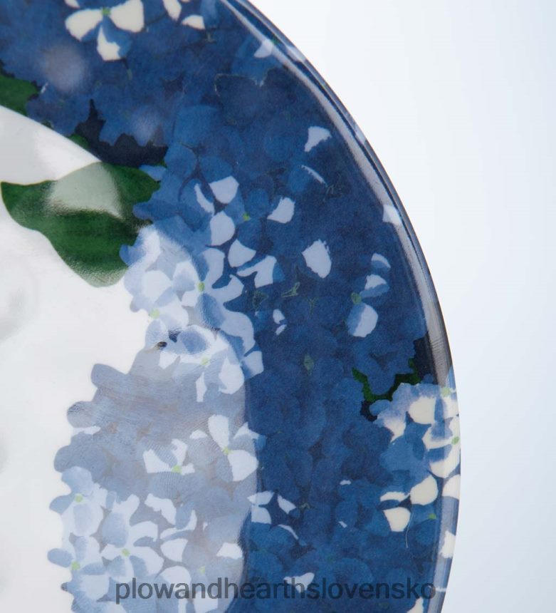 Plow & Hearth melamínové šalátové taniere hortenzie, sada 6 ks - hortenzia 6P208P3123 sezónne a darčeky