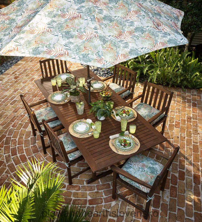 Plow & Hearth modré ginghamové melamínové taniere, sada 6 ks - jazero 6P208P3199 sezónne a darčeky