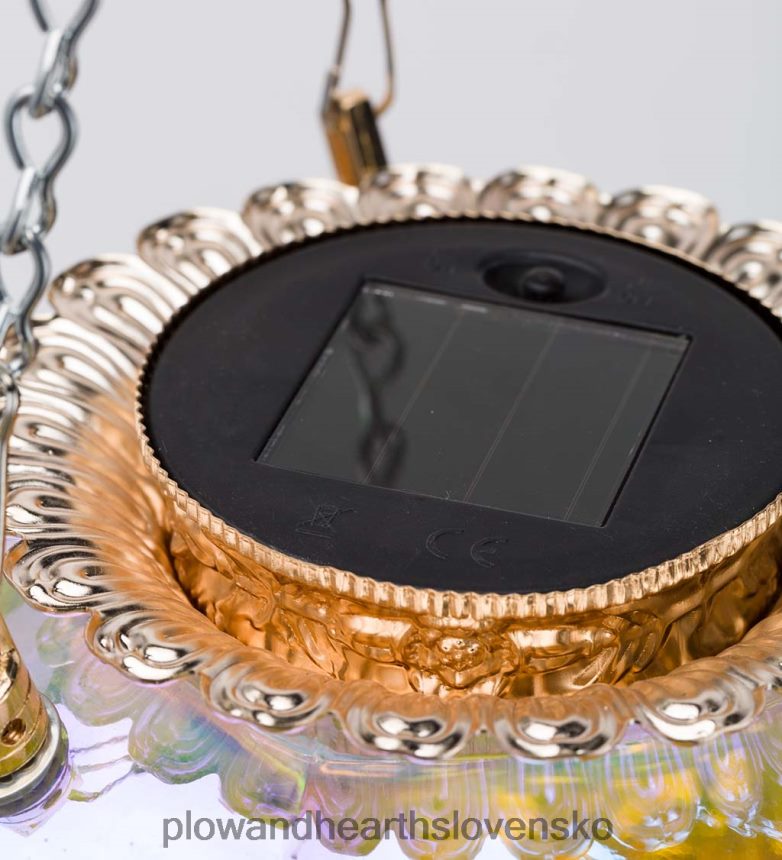 Plow & Hearth visiace bubliny solárne dúhové sklenené svetlo s 16