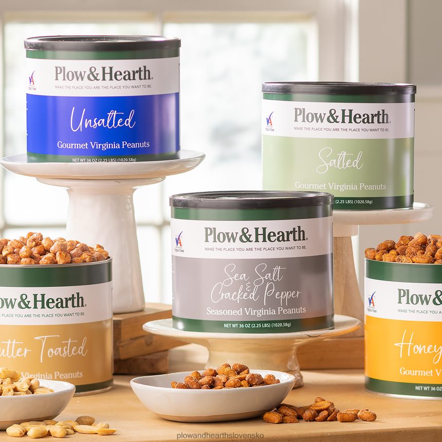 Plow & Hearth extra veľké virgínske arašidy, 36 oz. cín – nesolený 6P208P2978 sezónne a darčeky