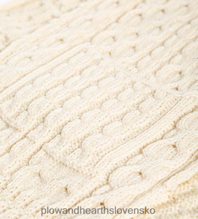 Plow & Hearth dámsky zavinovací sveter z írskej merino vlny - červený 6P208P3039 sezónne a darčeky