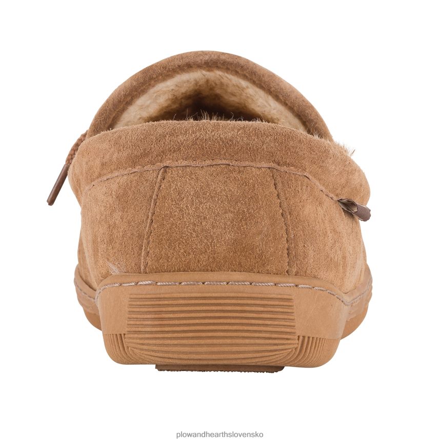 Plow & Hearth lamo dámske semišové nazúvacie mokasínové papuče - gaštanové - veľkosť 5 6P208P3024 sezónne a darčeky
