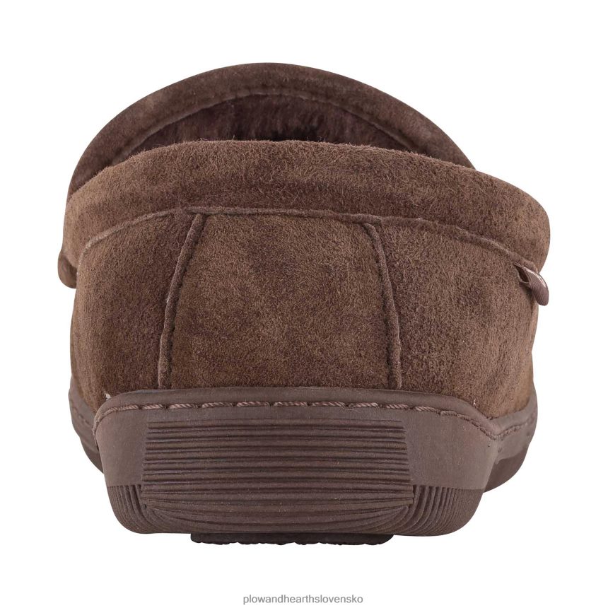 Plow & Hearth lamo dámske semišové nazúvacie mokasínové papuče - gaštanové - veľkosť 5 6P208P3024 sezónne a darčeky