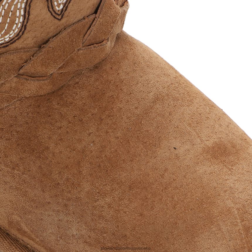 Plow & Hearth lamo detské semišové wrangler čižmy - gaštanové - veľkosť 1r 6P208P3062 sezónne a darčeky