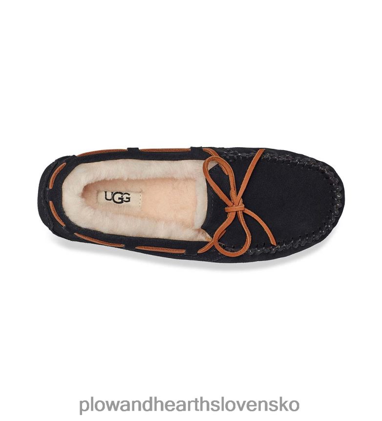 Plow & Hearth ugg dakota dámske semišové mokasínové papuče - čierne - veľkosť 6 6P208P3058 sezónne a darčeky