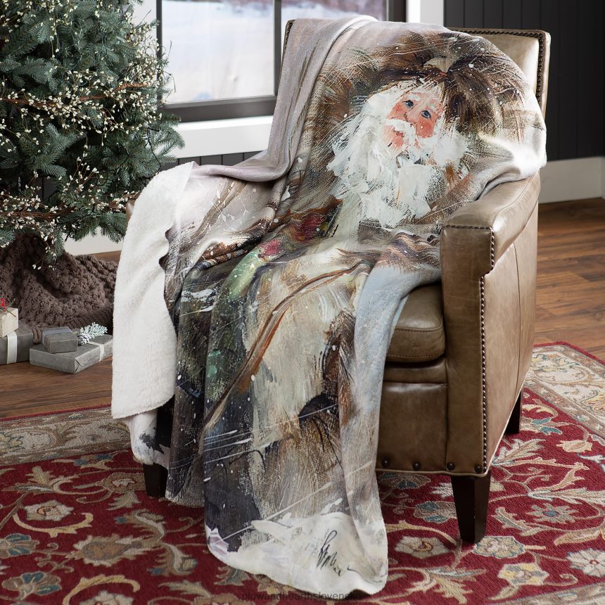 Plow & Hearth Northwoods santa sherpa fleece hod 6P208P2281 sezónne a darčeky