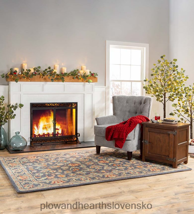 Plow & Hearth ľahký pletený príjemný akrylový prehoz - modrý 6P208P2169 sezónne a darčeky