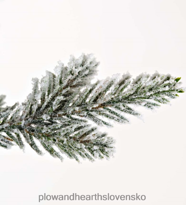 Plow & Hearth flocked Roanoke smrekový vianočný stromček 6P208P2289 sezónne a darčeky