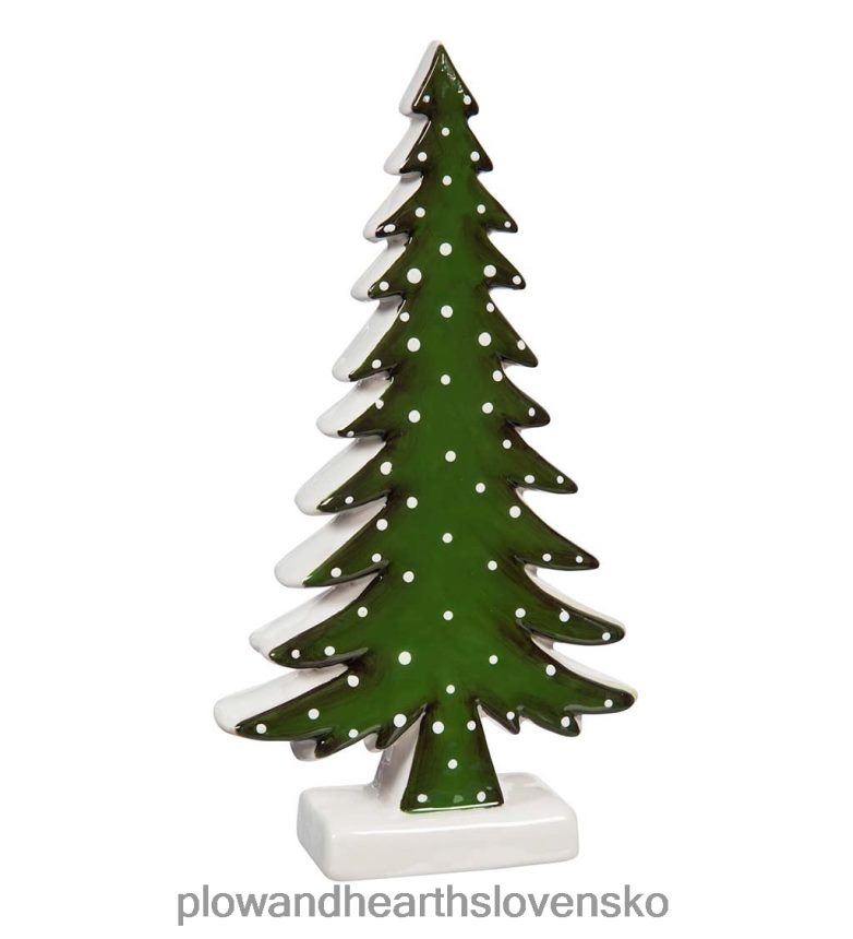 Plow & Hearth keramický sob a vždyzelený stolový dekor, sada 3 ks 6P208P2193 sezónne a darčeky