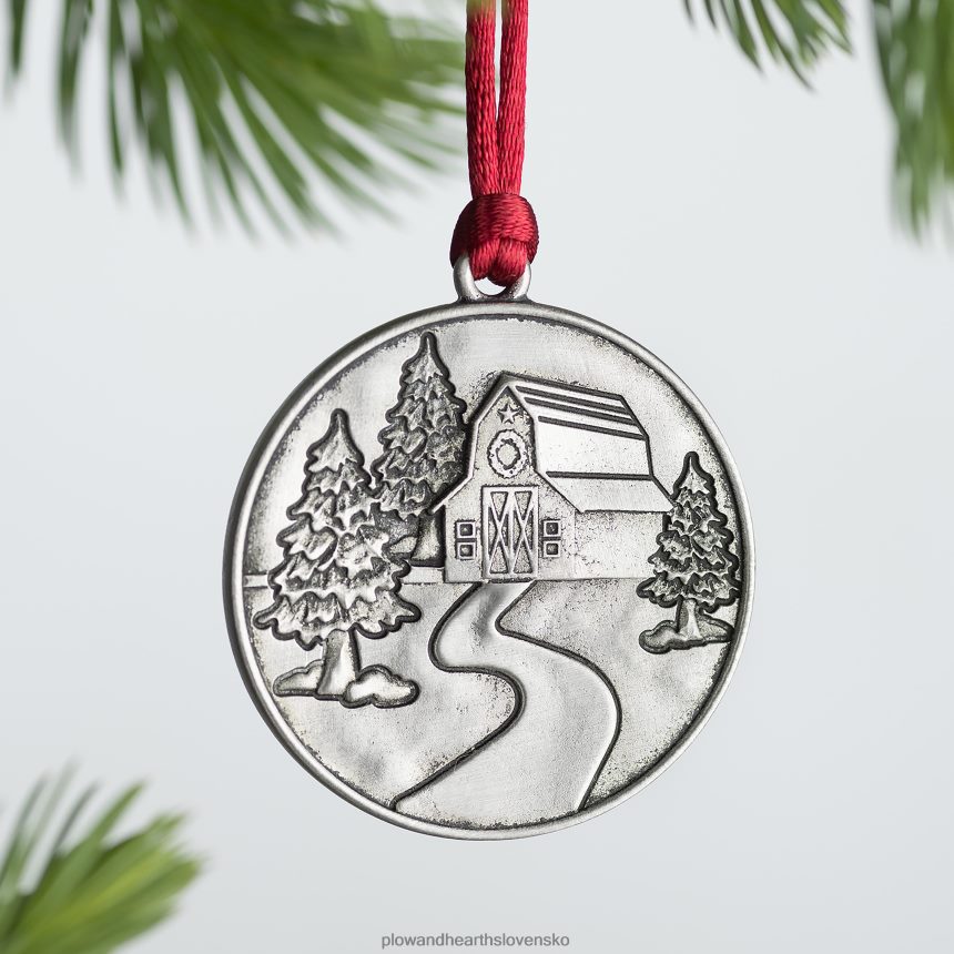 Plow & Hearth masívna cínová ozdoba na vianočný stromček - vianočná hviezda 6P208P2162 sezónne a darčeky