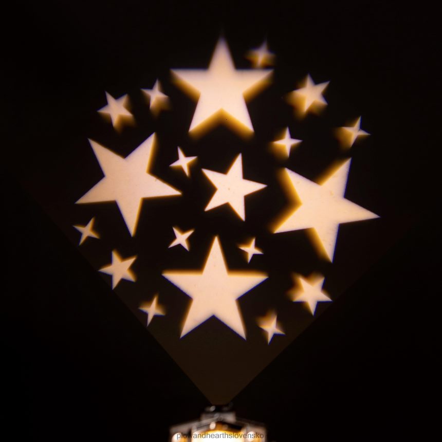 Plow & Hearth osvetlená kostolná lampa z vodnej gule s projektorom 6P208P2178 sezónne a darčeky