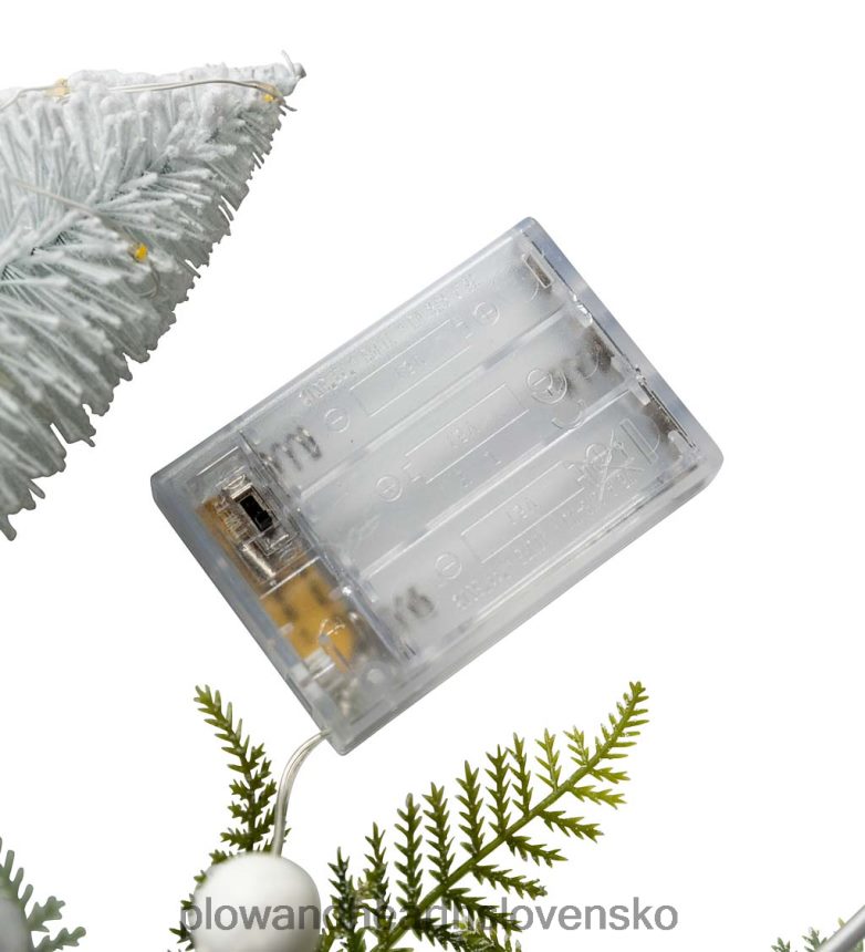 Plow & Hearth osvetlený sviatočný obručový veniec so stromami z fliaš 6P208P2173 sezónne a darčeky