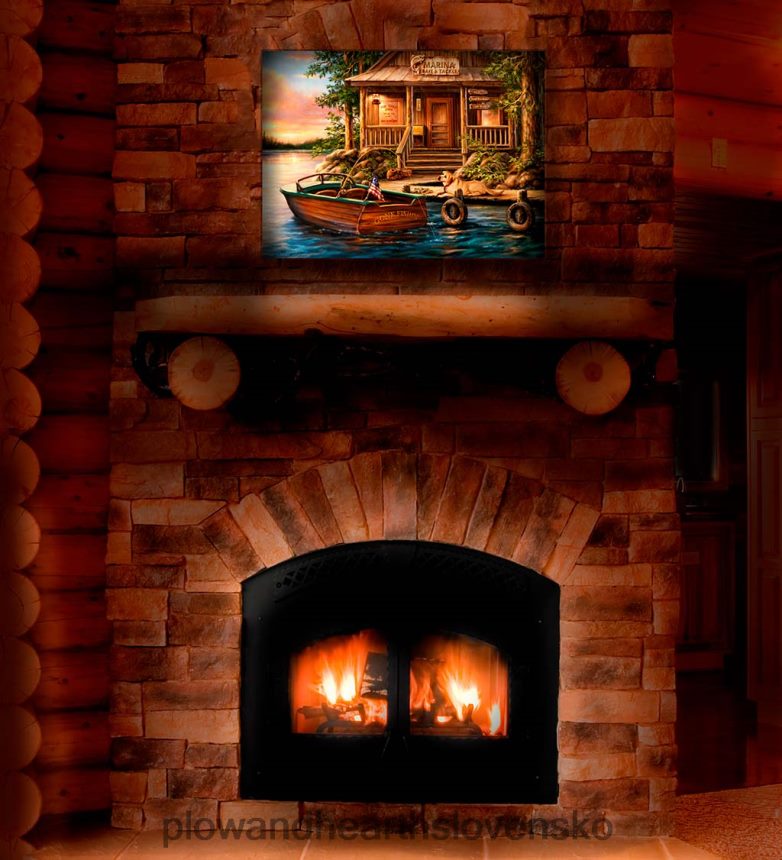 Plow & Hearth personalizované osvetlené umelecké plátno na stenu prístavu 6P208P2226 sezónne a darčeky