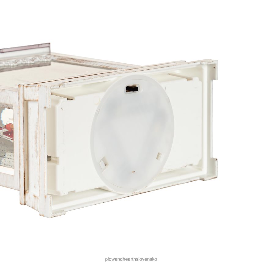 Plow & Hearth rozsvietená vianočná lampa z vodnej gule s hudbou 6P208P2184 sezónne a darčeky