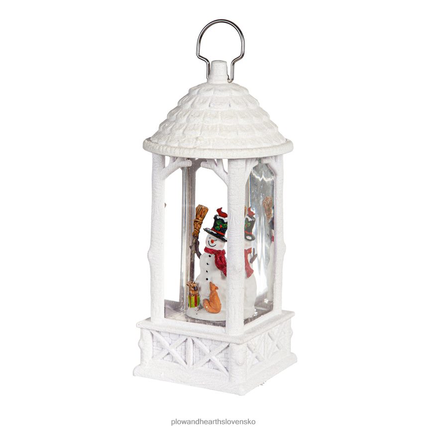 Plow & Hearth svietiaci lampáš vodnej gule snehuliaka s projektorom 6P208P2247 sezónne a darčeky