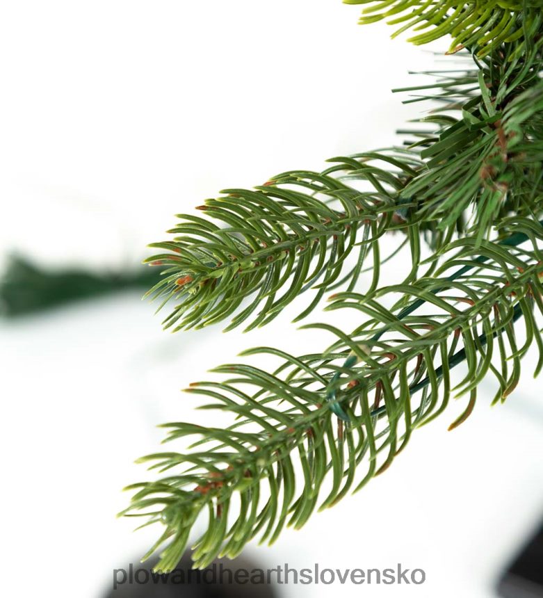 Plow & Hearth vianočný stromček z borovice keswick s teplými bielymi LED svetlami 6P208P2293 sezónne a darčeky