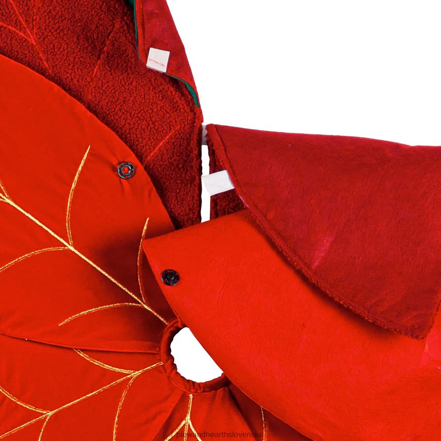 Plow & Hearth vyšívaná vianočná sukňa poinsettia 6P208P2252 sezónne a darčeky