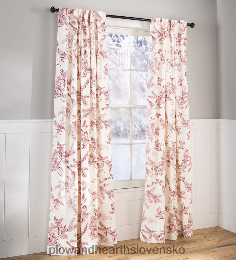 Plow & Hearth zimné závesy na tyče/zadné závesy 6P208P2225 sezónne a darčeky