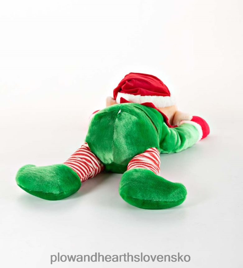 Plow & Hearth zvonček škriatok plyšový sviatočný vankúš na telo 6P208P2177 sezónne a darčeky