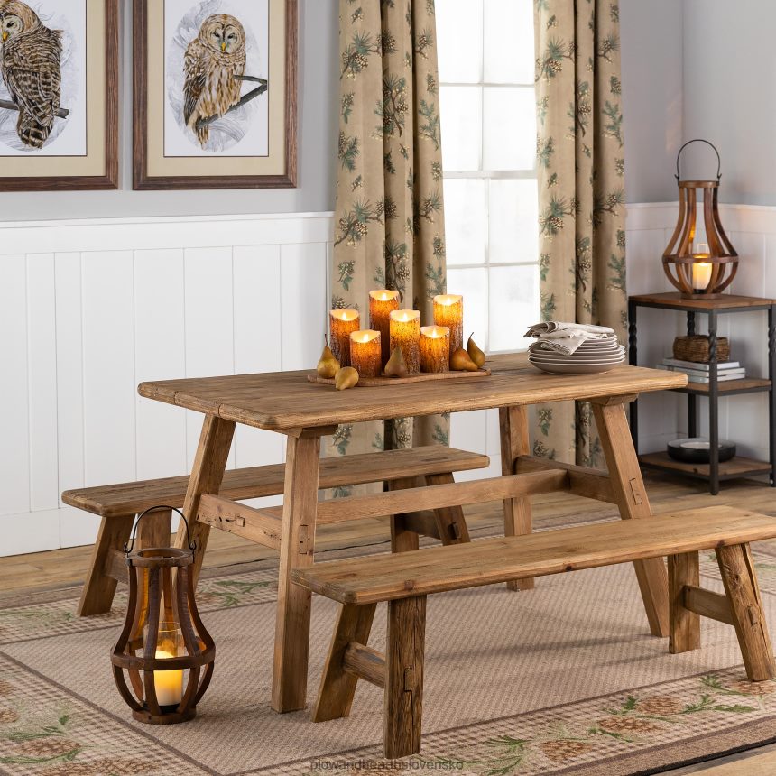 Plow & Hearth Woodland bezplameňové led sviečky s časovačom, sada 3 ks 6P208P2142 sezónne a darčeky