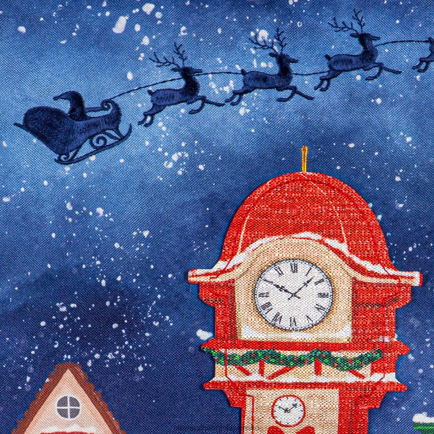 Plow & Hearth štedrovečerná ľanová záhradná vlajka 6P208P528 sezónne a darčeky