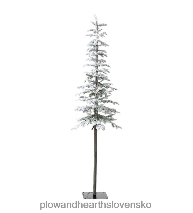 Plow & Hearth 6-palcový vianočný stromček z alpskej jedle so 150 teplými bielymi LED diódami 6P208P3232 sezónne a darčeky