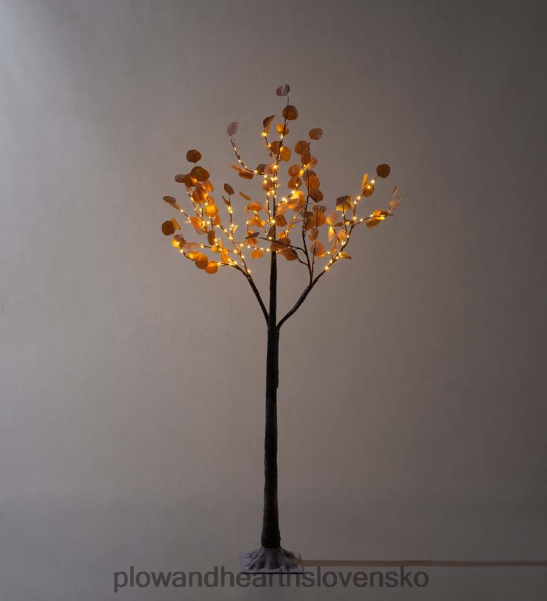 Plow & Hearth vnútorný/vonkajší elektrický osvetlený ružový strieborný dolárový stromček, 6'h so 180 svetlami - ružový 6P208P3219 sezónne a darčeky