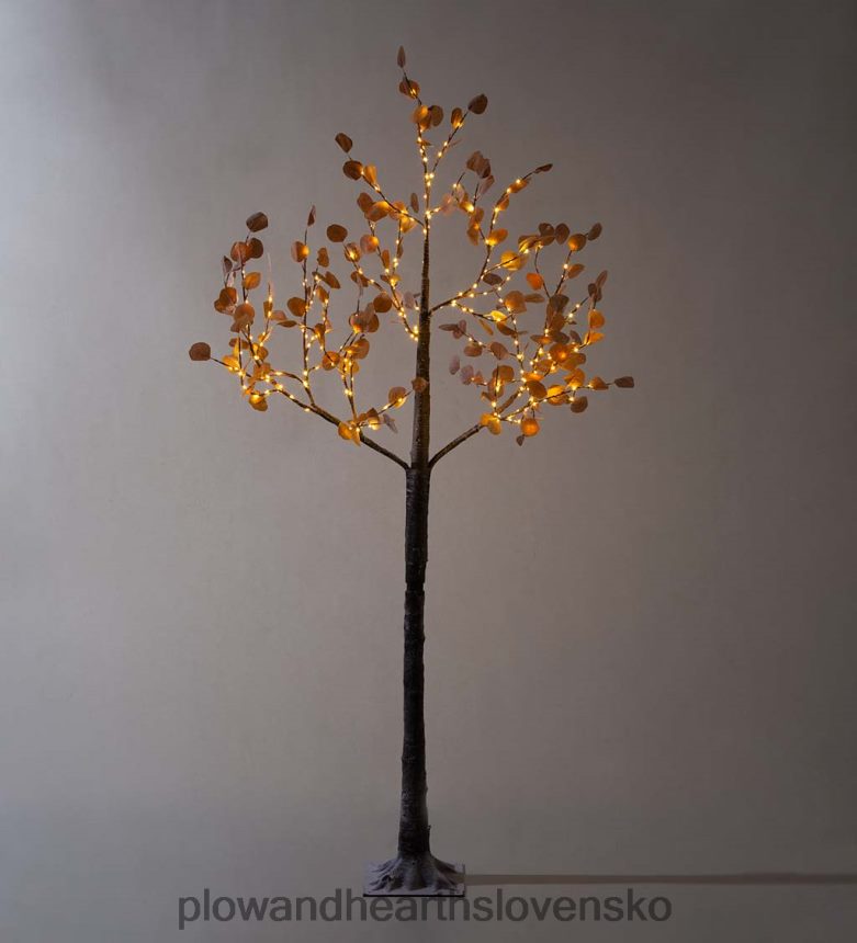 Plow & Hearth vnútorný/vonkajší elektrický osvetlený ružový strieborný dolárový stromček, 7'h s 270 svetlami - ružový 6P208P3215 sezónne a darčeky